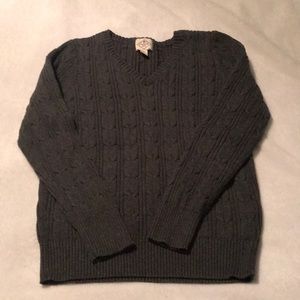 St Johns Bay Gray V neck sweater GUC sz M